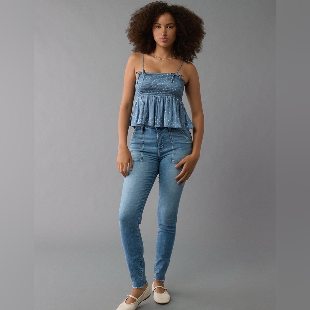 NWT AE Next Level Curvy Super High-Waisted Jegging